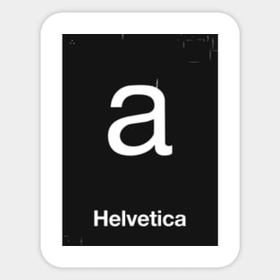 Helvetica Sticker